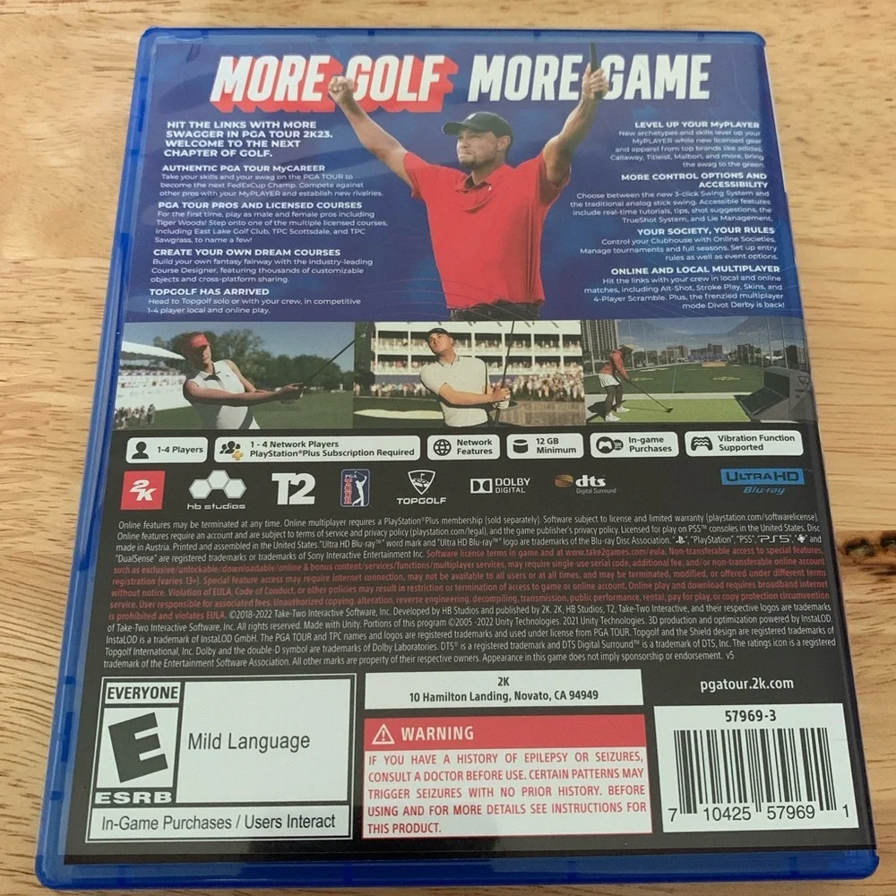 PGA Tour 23 for PS5 - Blue Case